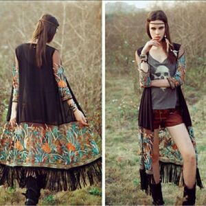 Boho Tassel Sheer Beach Cover Up